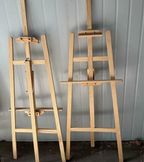 白松木原木画架。可折叠可升降。高度1.5米...