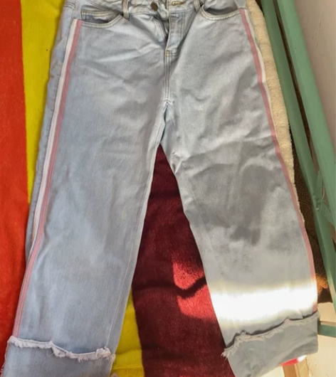 阔色【阔腿裤牛仔裤】m码 潮流休闲 少女 ...