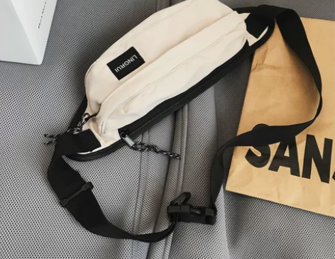 日系简约胸包男士学生ins时尚百搭斜挎包女...