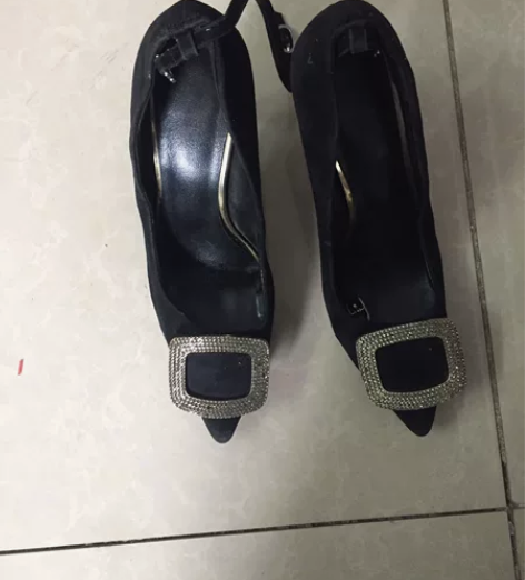 (包邮36码)女高跟单鞋旧二手鞋女高跟鞋尖...