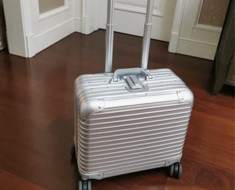 横版 17寸网易严选 全铝镁合金行李箱拉杆...