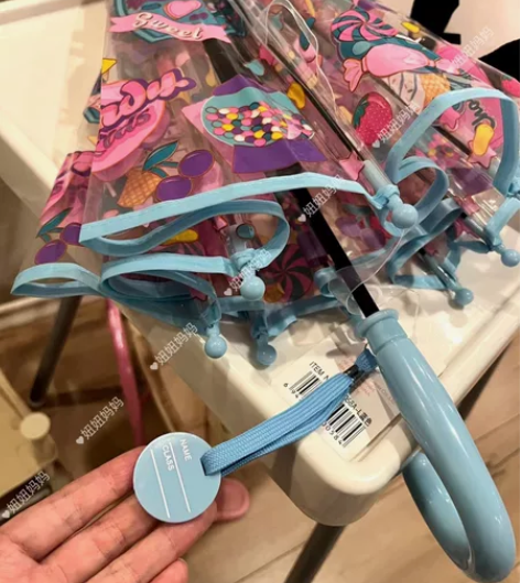 出口品质，儿童透明拱形雨伞卡通超萌宝宝雨伞...