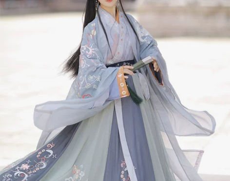 出社【麟星瑶】汉服女中国风原创正品魏晋交领...