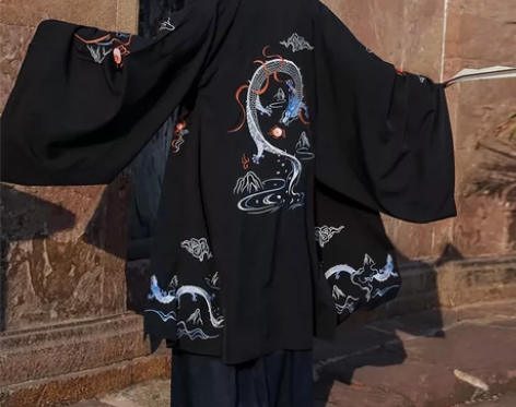 冬季汉服男士正版原创中国风黑色系公子书生魏...