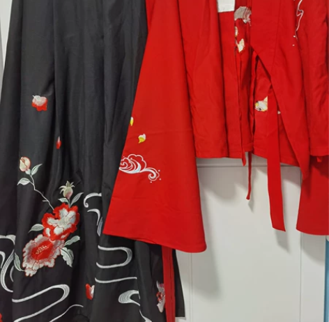 汉服 [如梦霓裳] 梅弄影 梅花刺绣下裙，...