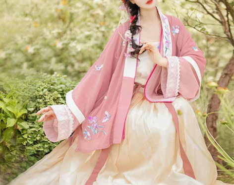 裳云兮小小草正品原创宋制褙子一片式齐腰褶裙...