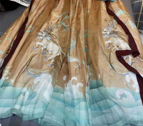 都城南庄 齐胸二件套 全新L码上襦+L码下...