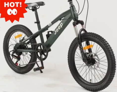 Jeep正版儿童脚踏车，军绿迷彩款，原辅助...