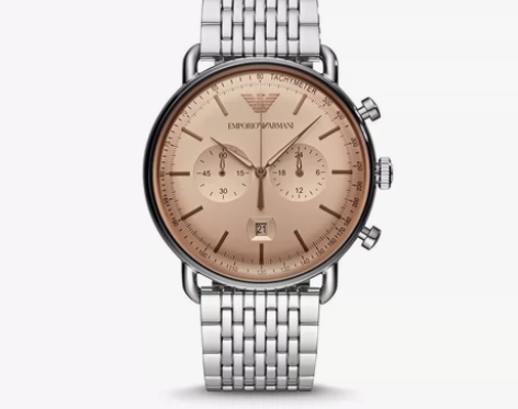 阿玛尼男士腕表手表石英钢带EMPORIO ...