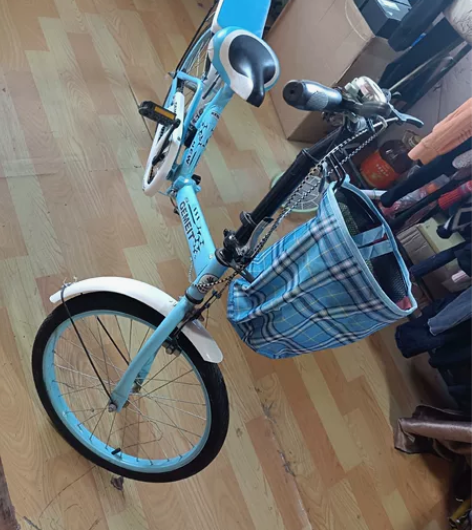 折叠自行车就骑过几次八成新，孩子学不会，不...