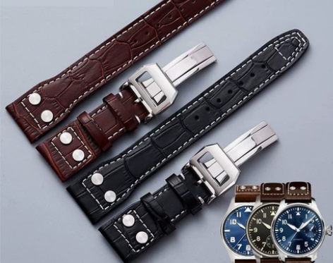 万国表带 iwc大飞行员带钉 马克十八 小...