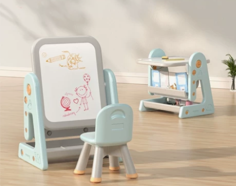 曼龙儿童画板家用磁性涂鸦写字板多功能书桌书...