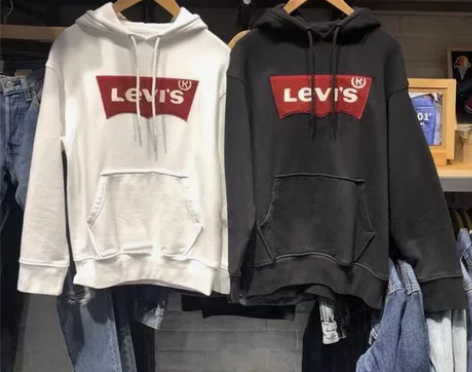 李维斯卫衣男levis连帽衫情况款 全新,...