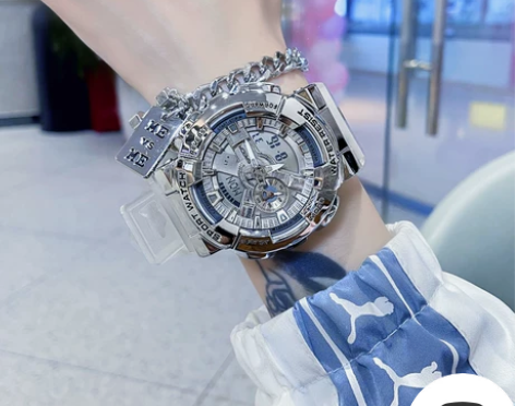 钢铁之心独角兽电子手表男款初高中学生潮流青...