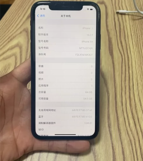 苹果XR 国行64G 电池89% ...