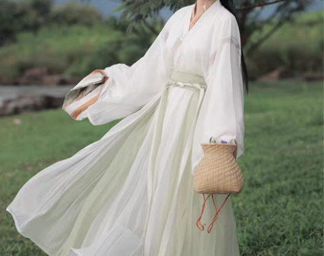 包邮五五年原创汉服女【立秋·处暑】晋制交领...