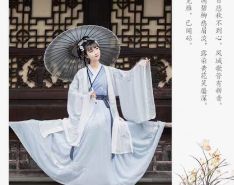 转卖汉服女正品原创【敛华】重工刺绣魏晋风交...