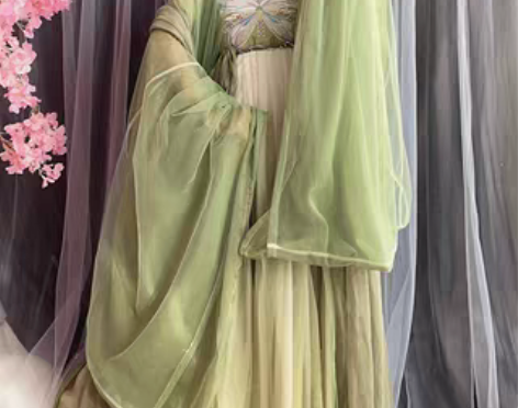 转卖玉术原创汉服女诃子裙唐制大袖衫刺绣汉元...