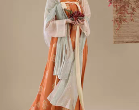 转卖桔屿原创汉服女【长安花】 唐制齐胸衫裙...