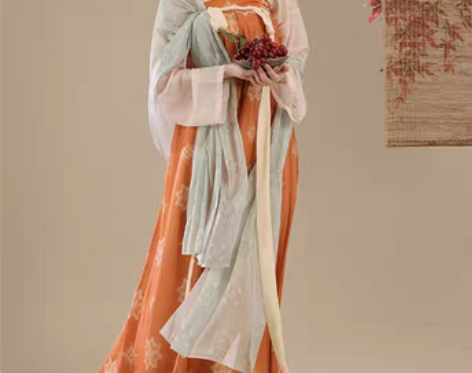 转卖桔屿原创汉服女【长安花】唐制齐胸衫裙仙...