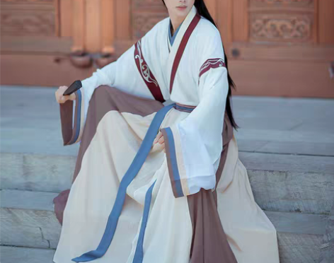 转卖如梦霓裳原创晋制情侣汉服男女春款晋襦十...