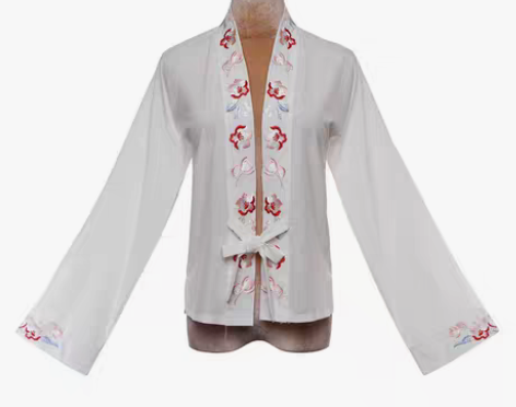 转卖原创复古中国风对襟汉服女刺绣上衣202...