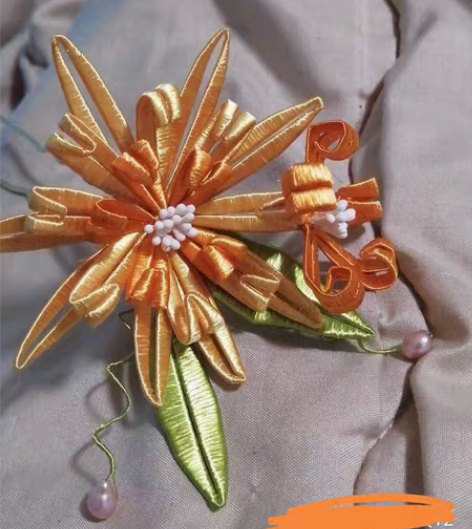 包邮两只全新缠花现货非偏包邮 一个菊花发钗...