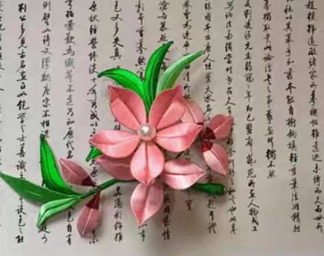 转卖出 钗钿坊 缠花 汉服配饰 桃花 发梳...