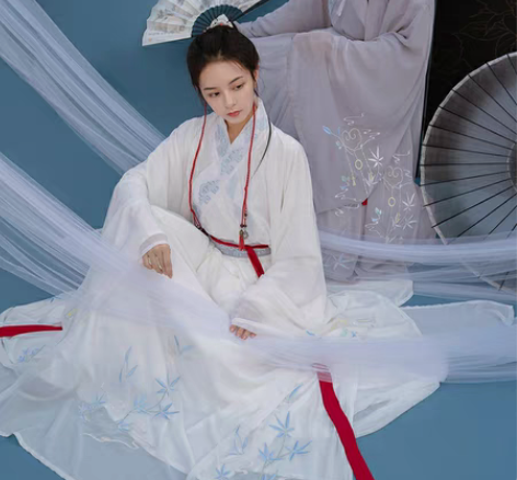 包邮清梳如意情侣魏晋风交领齐腰cp款原创汉...