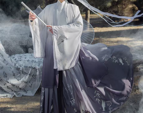 转卖汉服男正品原创中国风汉服古装交领齐腰魏...