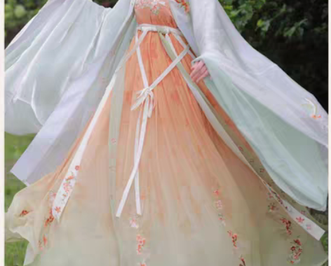 包邮原创汉服五五年祥意全新带吊牌诃子裙女正...