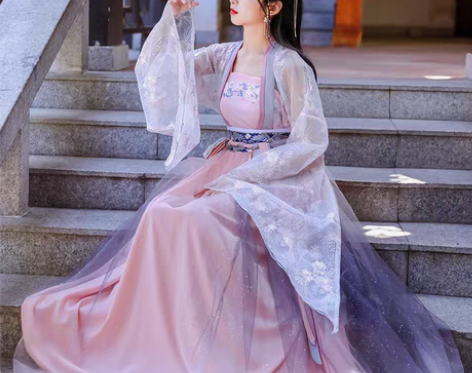 转卖花神芙汉服女中国风仙气飘逸广袖齐胸齐腰...