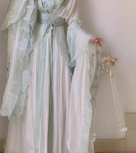 包邮两套汉服一起出，仅试穿，两套7折出33...