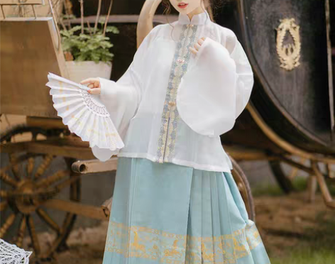 转卖仙楚姬：俏鼠登莲 汉服女明制对襟立领琵...