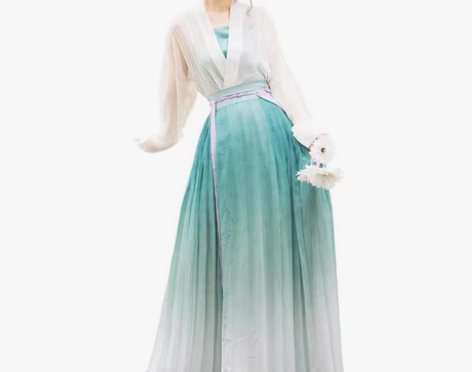 仙楚姬原创汉服女【初尘】宋制飞机袖三件套百...