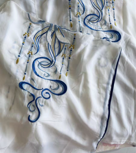 转卖出/科幻 千韵岗琼华齐腰襦裙三件套L码...