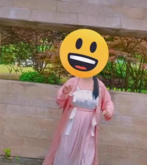 包邮m粉色三件套褙子+宋抹+一片式下裙3米...