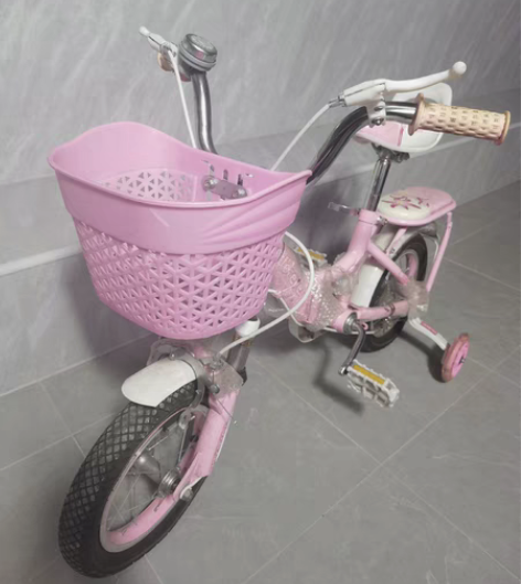 转卖永久儿童自行车，女童粉色，14寸，碳钢...