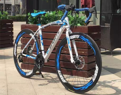 包邮变速死飞自行车男女式单车公路赛自行车双...