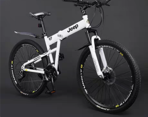 吉普JEEP折叠自行车双减震山地车碟刹成年...
