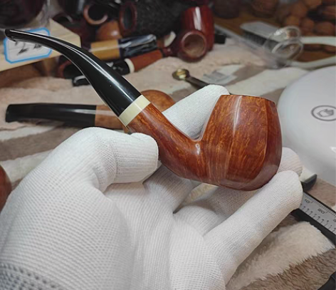 包邮全新石楠木烟斗手工八边形自由式坐烟斗 ...