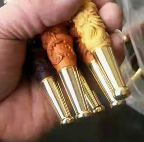 包邮精美木雕烟嘴,黄杨,桃木,桃木,25个...