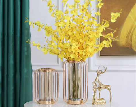 转卖欧式轻奢花瓶摆件客厅花艺假花插花餐桌电...