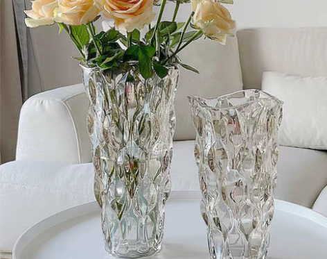 转卖花瓶摆件客厅插花轻奢水晶玻璃ins风北...