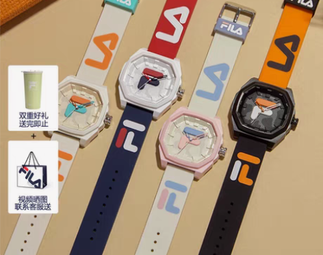 包邮斐乐（FILA）手表男女情侣中性老爹风...