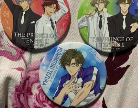 网球王子吧唧 西服玫瑰 black or ...