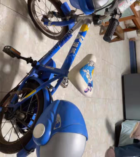 灌篮高手儿童自行车,带辅助轮,辅助轮可以拆...