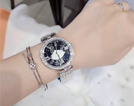 转卖2020镶钻个性星空诗意转盘时来运转小...