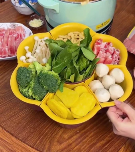 包邮(全新包邮)双层旋转火锅沥水篮厨房家用...