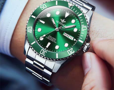 包邮一手货源瑞士欧品客男士机械全自动手表,...